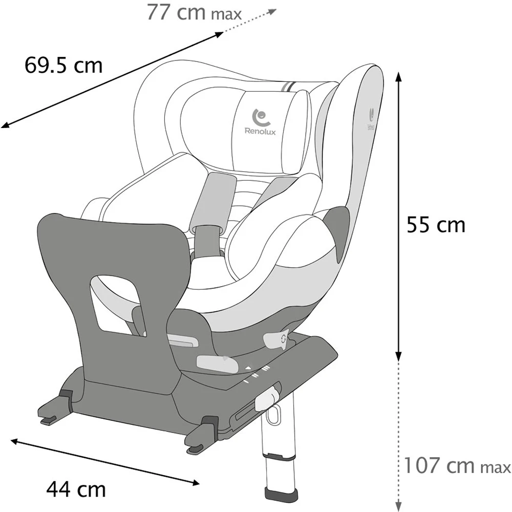 Автокрісло Renolux Gaia i-Size Ocean (40-105 см)